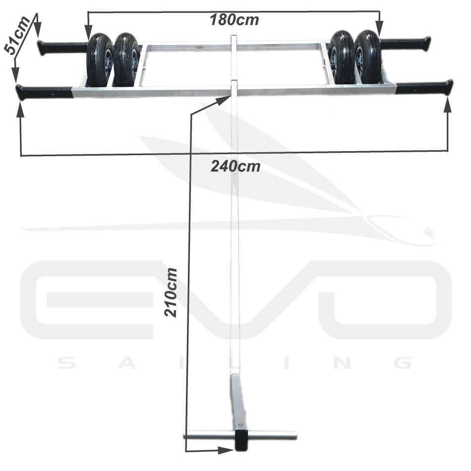Chariot De Mise à L'eau Hobie Cat 16 2 Chariot De Mise à L'eau Hobie Cat 16 – Image 2
